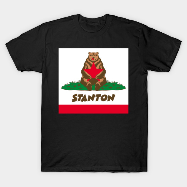 Stanton California T-Shirt City Souvenir US State Silhouette Retro Vintage 80s 70s Gift